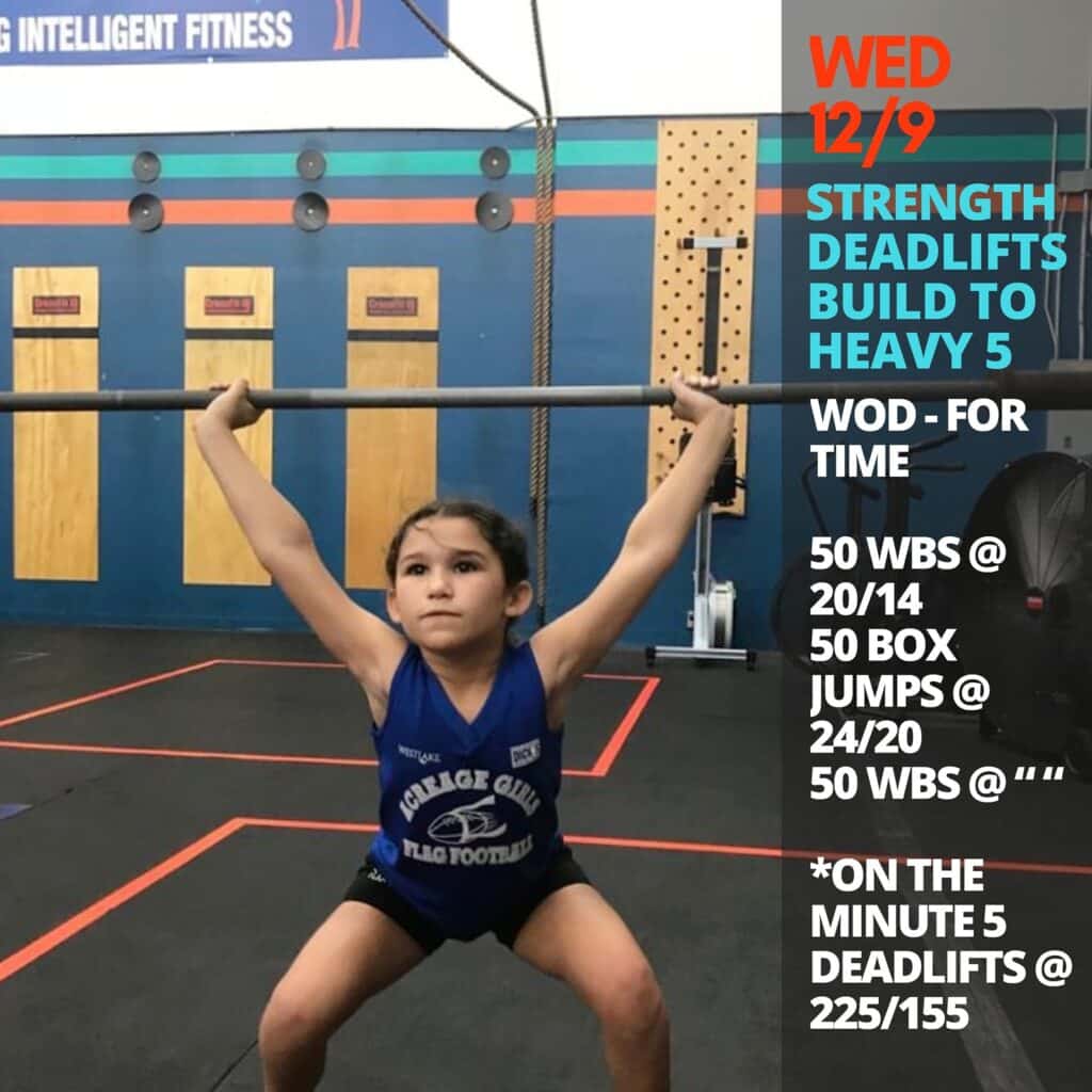 Hump Day Wed. 12/09/20 Strength – Deadlifts – Build To Heavy 5 Wod -…