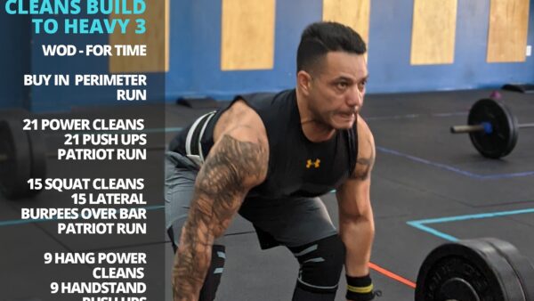 Tues. 12/15/20 Power Cleans – Build To Heavy 3 Wod – For Time Buy…