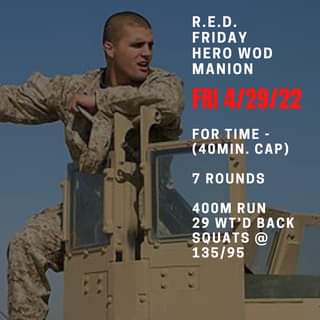 R.E.D. Friday – 04/29/22
